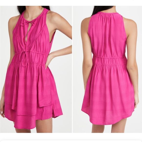 IRO Women's Pink Snart Sleeveless Mini Dress Size FR 40 /US 8 (M)